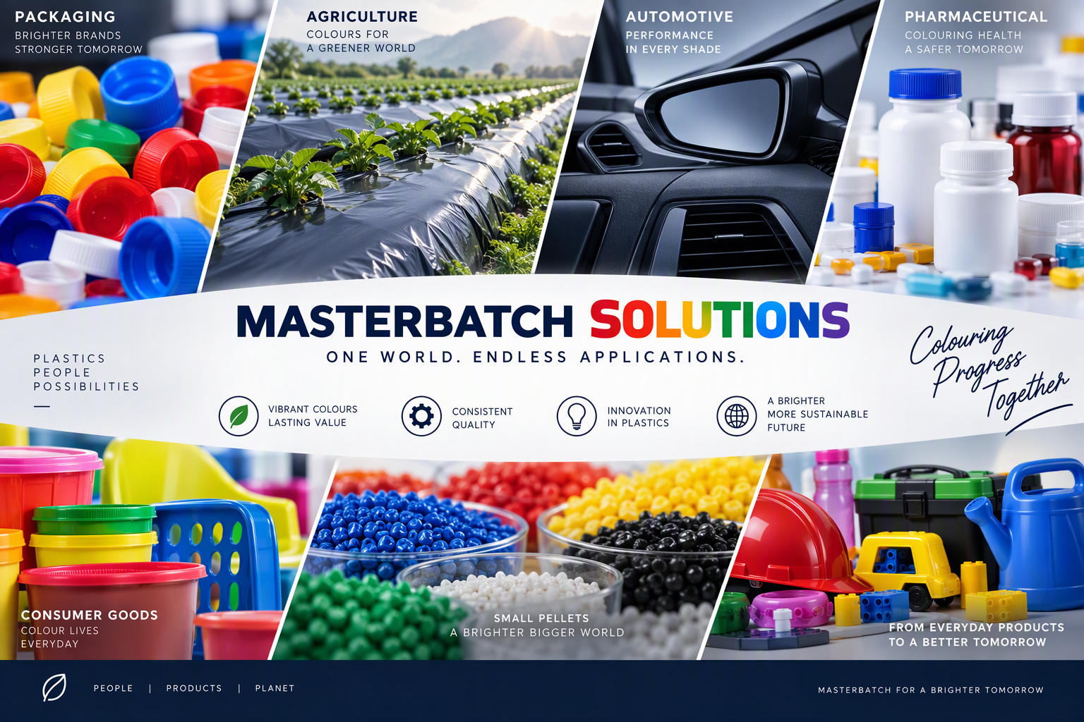 Masterbatch applications showcase across diverse industries